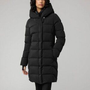 Soia & Kyo SONNY-N Classic Down Coat Black Feather Down Jacket Minimal Goth